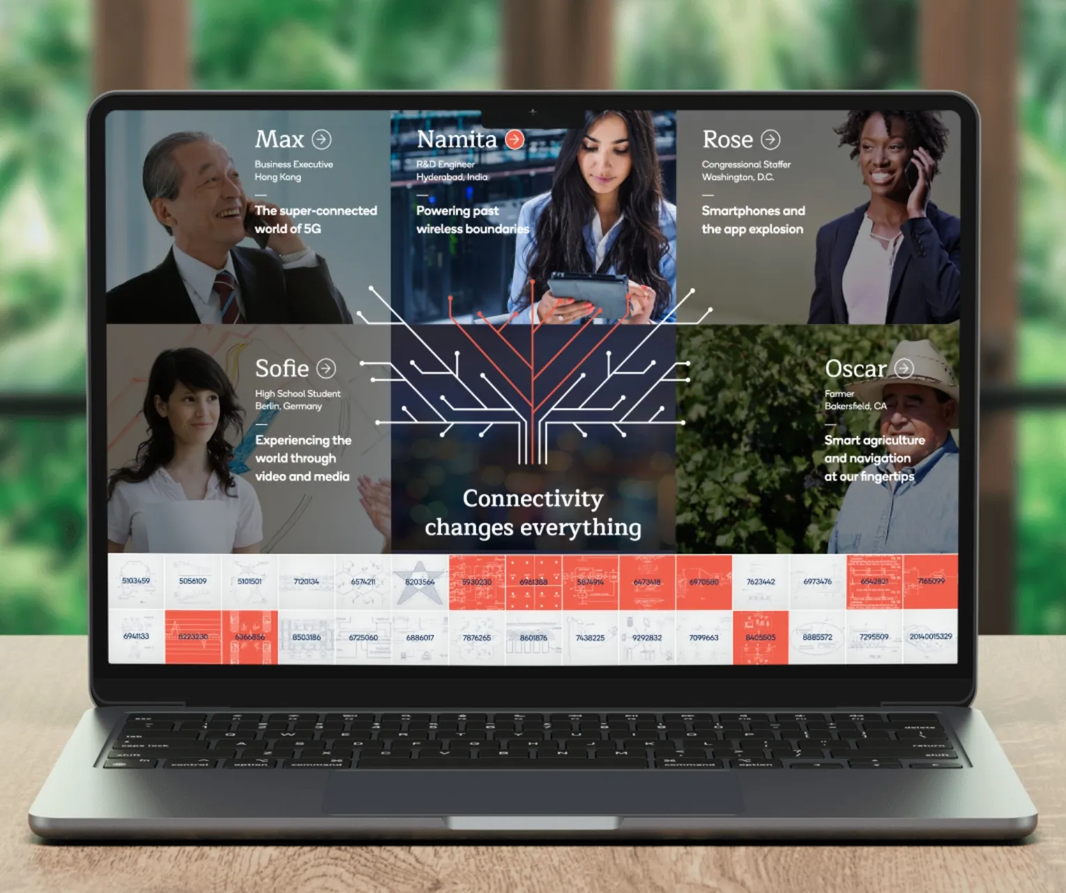 Homepage of Wireless Family Tree screenshot from website